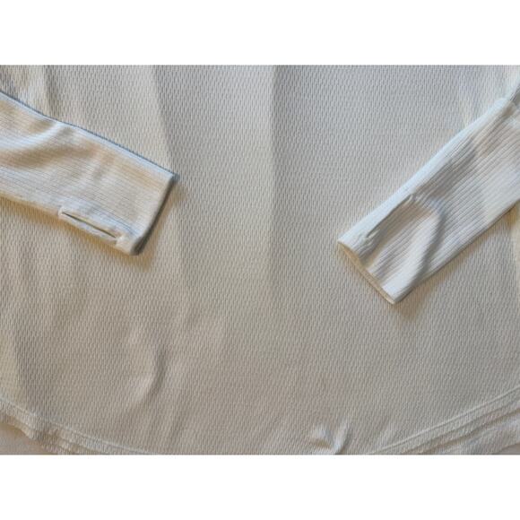 Free People White Thermal We the Free Long Sleeve Top Tee M Ivory Shirt - Picture 6 of 10